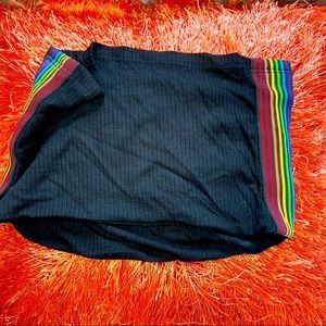 Black Tube Top- Rainbow Siding